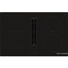 Bosch Series 4 PVS811B16E 80cm Induction Hob with Integrated Vented Extractor - Black