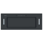 Cata CATICON75BK 75cm Gesture Control Canopy Hood - Black Glass