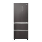 Haier HFR3718ENMD 70cm Frost Free French Door American Style Fridge Freezer - Dark Inox