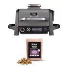 Ninja OG701UK Woodfire Electric BBQ Grill with Woodfire BBQ Pellets