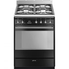 Smeg SUK61MBL9 60cm Dual Fuel Cooker - Black