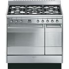 Smeg SUK92MX9 90cm Dual Fuel Range Cooker - Stainless Steel