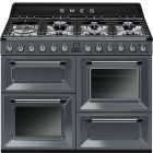 Smeg Victoria TR4110GR 110cm Dual Fuel Range Cooker - Grey