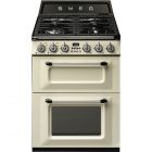 Smeg Victoria TR62P 60cm Dual Fuel Range Cooker - Cream