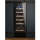 Cata UBBKWC30 30cm Wide 18 Bottle Wine Cooler - Black Glass