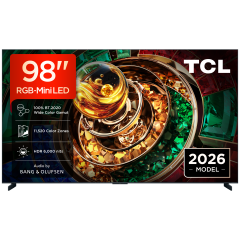 TCL 98RM9L-UK 98" RM9L RBG-Mini LED 4K UHD Google TV with Audio by Bang & Olufsen