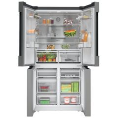 Bosch Series 4 KFN96APEAG Four Door American Style Fridge Freezer - Brushed Steel