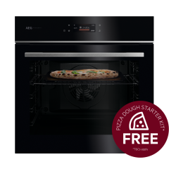 AEG 7000 Series GX7PB63FSB PizzaExpert Exclusiv Built-In Oven, Pyrolytic Self-Cleaning, Wi-Fi Enabled - Black