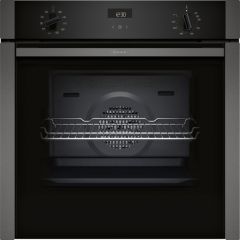 Neff N50 B3ACE4AG3B Built In Slide & Hide Single Oven - Graphite