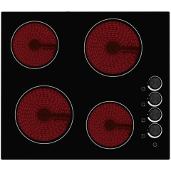 Cata UBCH60KCR 60cm 4 Zone Ceramic Hob - Black