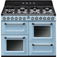 Smeg Victoria TR4110AZ 110cm Dual Fuel Range Cooker - Pastel Blue