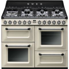 Smeg Victoria TR4110P1 110cm Dual Fuel Range Cooker - Cream