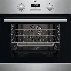 AEG BCX23101EM Built In Single Oven with Catalytic Cleaning - Stainless Steel