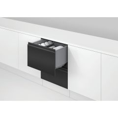 Fisher & Paykel DD60D4HZB9 Series 9 Double DishDrawer 12 Place Settings Dishwasher - Black Steel