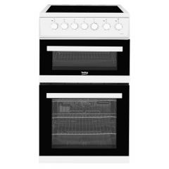 Beko EDVC503W 50cm Double Oven Electric Cooker