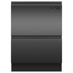 Fisher & Paykel DD60D2HNB9 Series 7 Double DishDrawer 12 Place Settings Dishwasher - Black Steel (Ex-Display)