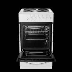 Haden MFO20DME4H109WH 50cm Single Oven Electric Cooker with Solid Plate Hob - White
