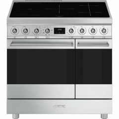Smeg C92IMX2 Symphony Classic 90cm Electric Induction Range Cooker - Stainless Steel