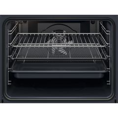 AEG 5000 Series OU5AB20XK SurroundCook Aqua Clean Enamel Built In Single Oven - Black