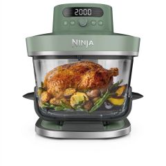 Ninja AS090UKGN CRISPi PRO 5-in-1 XL Glass Air Fryer - Moss Green