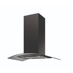 Cata ISLA90BK 90cm Black Curved Glass Island Hood