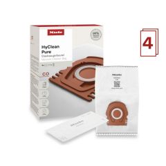 Miele CO HyClean Pure Vacuum Cleaner Bags - 4 Pack - Brown Tab