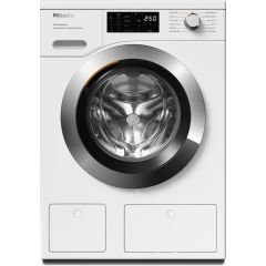 Miele W1 PWash&TDos&Steam WEG885 WCS 1400 Spin 9kg Washing Machine - Lotus White