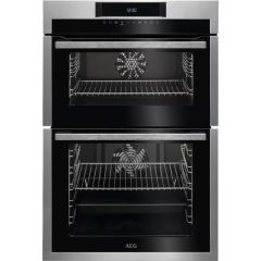 AEG DCE731110M SurroundCook Catalytic Built In Double Fan Oven - Stainless Steel
