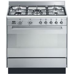 Smeg SUK91MFX9 90cm Dual Fuel Range Cooker - Stainless Steel
