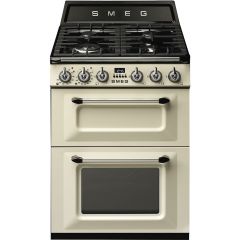 Smeg Victoria TR62P 60cm Dual Fuel Range Cooker - Cream