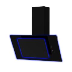 Cata UBAHALO6 60cm Black LED Angled Glass Cooker Hood