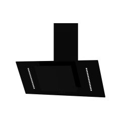 Cata UBARUNW9 90cm Black Angled Glass Cooker Hood