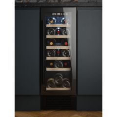 Cata UBBKWC30 30cm Wide 18 Bottle Wine Cooler - Black Glass