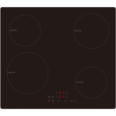 Cata UBINDE60MT 60cm Switchable 4 Zone Induction Hob - Black